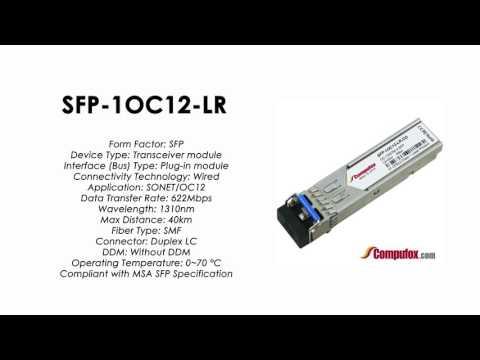 SFP-1OC12-LR  |  Juniper Compatible OC-12 SFP 1310nm 40km SMF