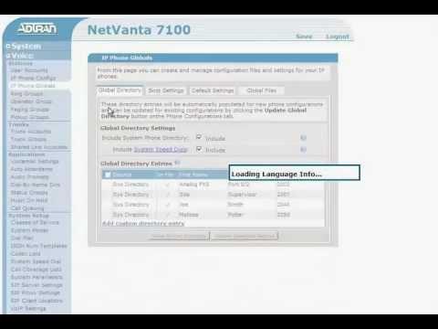 Changing The Name Assigned To A Phone Extension On The ADTRAN NetVanta 7100