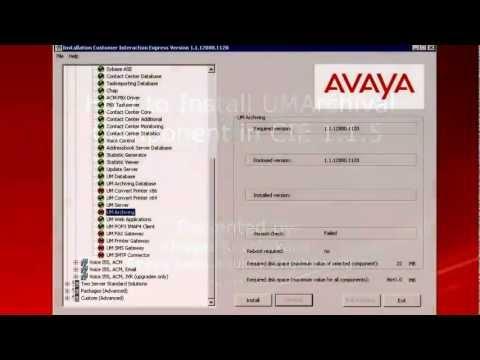 How To Install UMArchival Component In Avaya CIE 1.1.5