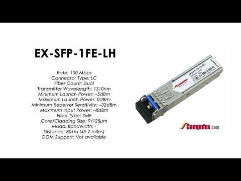 EX-SFP-1FE-LH   | Juniper Compatible 100BASE-LX SFP 1310nm 80km
