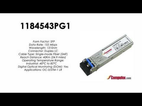 1184543PG1  |  Adtran Compatible OC-3/155Mbps 1310nm 40km SFP