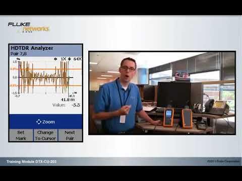 Damaged Cable Causes A Return Loss Failure (DTX CU 203)  - By Fluke Networks