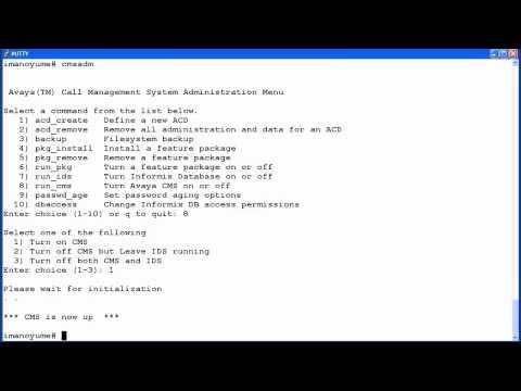 How To Turn Avaya Call Management System Software Off And On