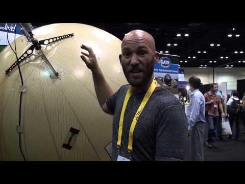 GATR Inflatable Parabolic Dish At Cisco Live 2013