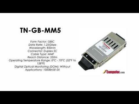 TN-GB-MM5  |  Transition Compatible 1000BASE-SX GBIC 850nm MMF 550m