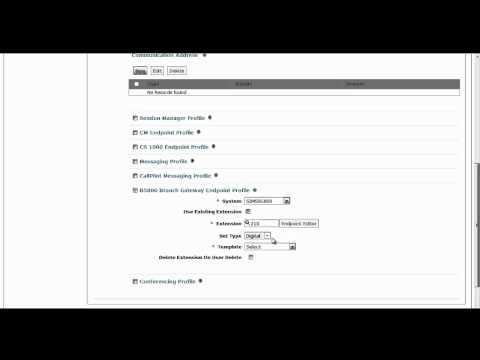 Avaya B5800 Branch Gateway User Management From Avaya Aura System Manager