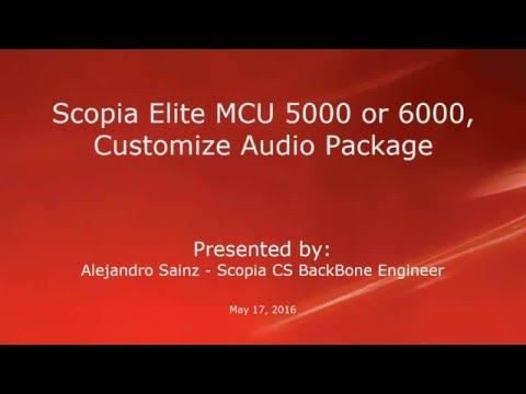 How To Customize Audio Package On Avaya Scopia MCU Elite 5000 Or 6000