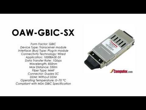 OAW-GBIC-SX  |  Alcatel Compatible 1000Base-SX 850nm 550m GBIC