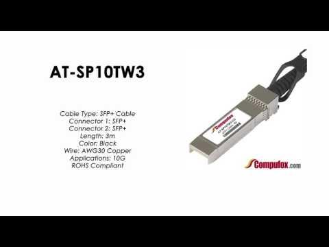 AT-SP10TW3 |  Allied Telesis Compatible SFP+ Twinax, 10G, 3m, Copper Cable