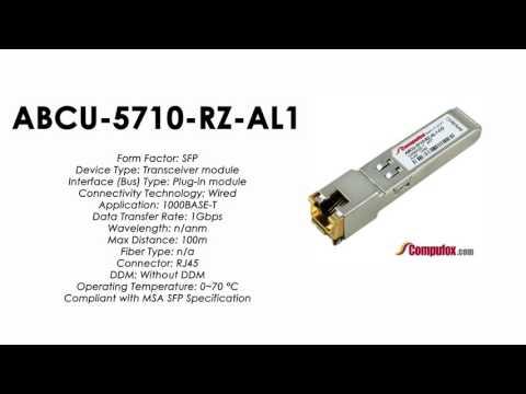 ABCU-5710-RZ-AL1  |  Alcatel Compatible 1000Base-T RJ45 100m SFP