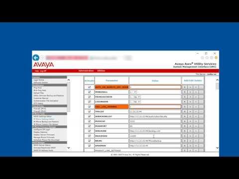 How To Configure And Use Avaya Aura Utility Services IP Phone Push Server And Client Interface