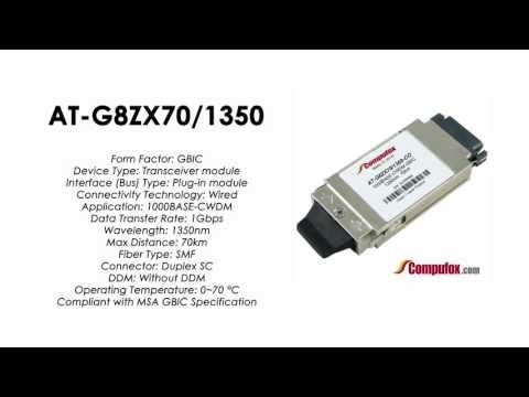 AT-G8ZX70/1350  |  Allied Telesis Compatible 1000Base-CWDM 1350nm 70km GBIC