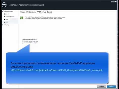 DL4300 – AppAssure Appliance Configuration Wizard