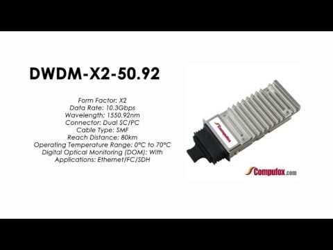 DWDM-X2-50.92  |  Cisco Compatible 10GBASE-DWDM X2 1550.92nm 80km