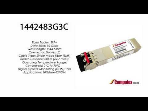 1442483G3C  |  Adtran Compatible 10GBase-DWDM 1544.53nm 80km SFP+