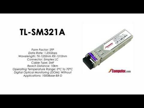 TL-SM321A  |  TP-Link Compatible 1000Base-BX Tx1550nm/Rx1310nm 10km SFP