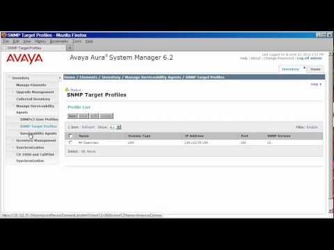 How To Configure System Manager And Session Manager 6.2 Serviceability Agent With Your NMS