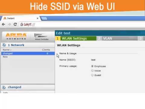 Hide SSID In Instant