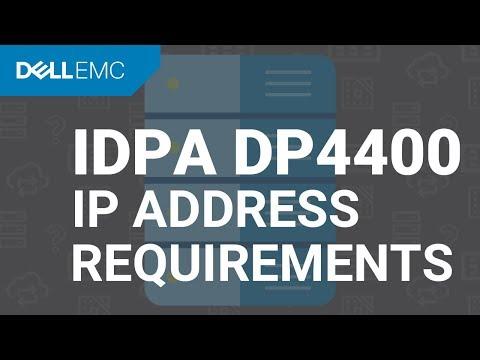Dell EMC IDPA DP4400 - IP Address Requirements