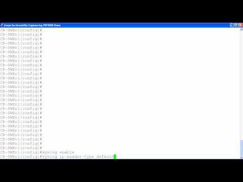 How To Configure Syslog On The Avaya VSP9000