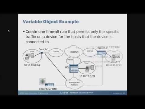 Junos Space Security Director - Variable Objects