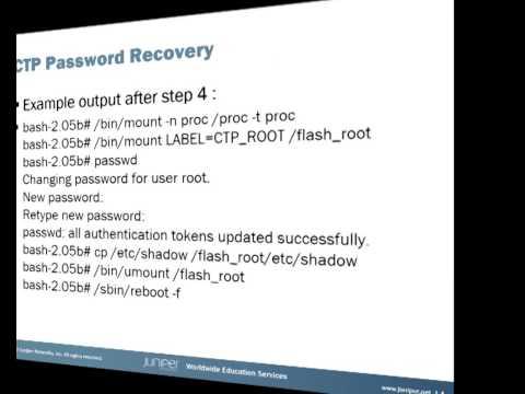 CTP Password Recovery