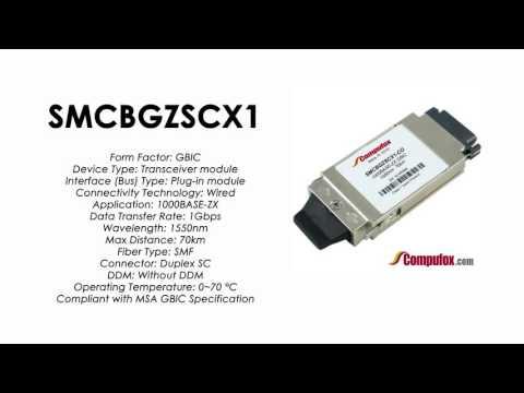 SMCBGZSCX1  |  SMC Compatible 1000BASE-ZX 1550nm 70km GBIC