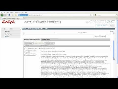 Role Based Access Control In Avaya Aura System Manager
