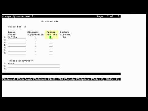 How To Configure IP-Codec Sets In Avaya Communication Manager