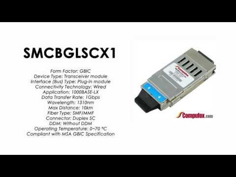 SMCBGLSCX1  |  SMC Compatible 1000BASE-LX 1310nm 10km GBIC