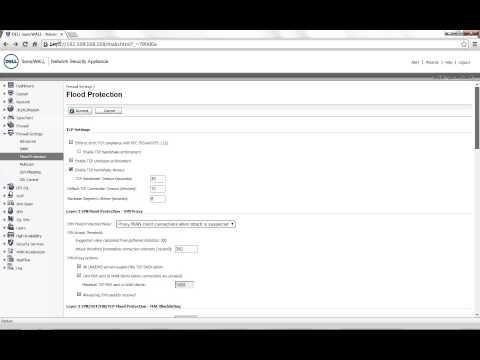 Understanding SYN Flood Protection Options On SonicWALL