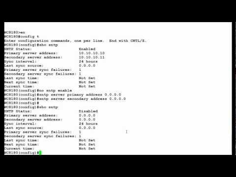 How To Configure Simple Network Time Protocol On An Avaya WLAN 8100 WC