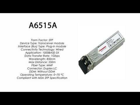 A6515A  |  HP Compatible 1000BASE-SX SFP, 850nm, 550m