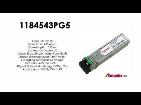 1184543PG5  |  Adtran Compatible OC-3/155Mbps 1550nm 80km SFP