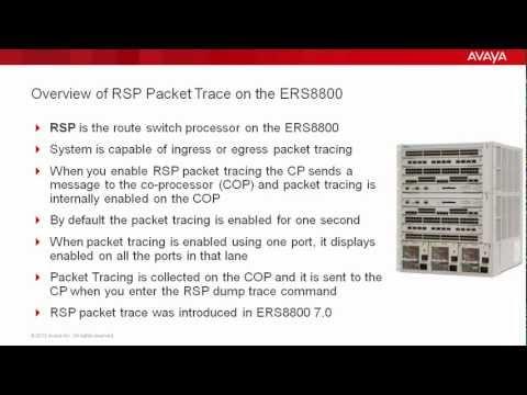 Enabling RSP Trace On The Avaya ERS8800