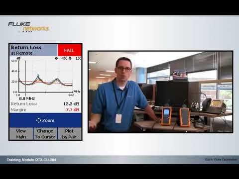 Water In The Cable Causes A Return Loss Failure (DTX CU 204) - By Fluke Networks