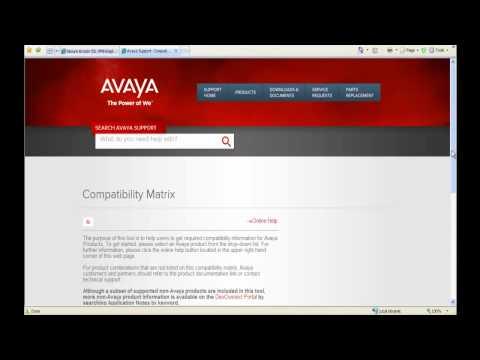 How To Use The Compatibility Matrix For Avaya Aura Midsize Enterprise Solution