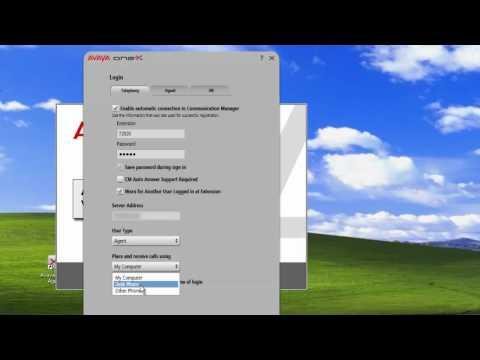 Setting Up The Desk Phone Configuration On Avaya One-X Agent