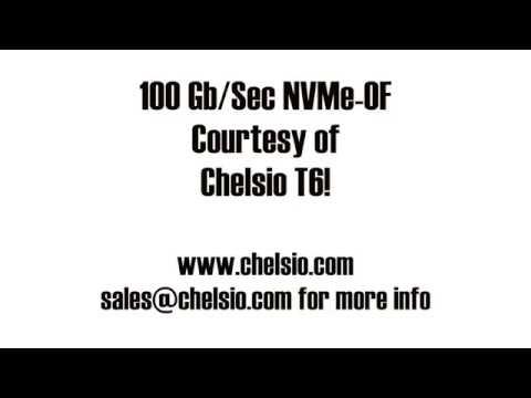 Chelsio Terminator 6 (T6) 100G NVMe-oF Demonstration