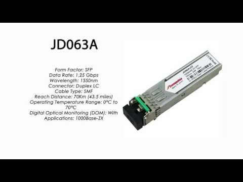 JD063A  |  HP Compatible 1000Base-ZX SFP 1550nm 70km