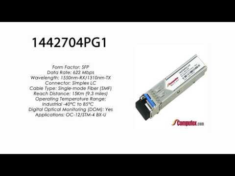 1442704PG1  |  Adtran Compatible OC-12 1550nmRx/1310nmTx 15km SFP