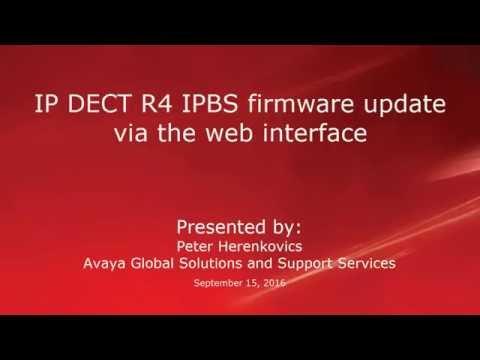 How To Update IP DECT R4 IPBS Firmware Via The Web Interface