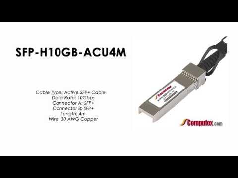 SFP-H10GB-ACU4M  |  Cisco Compatible 10GBASE-CU SFP+ Cable 4m, Active