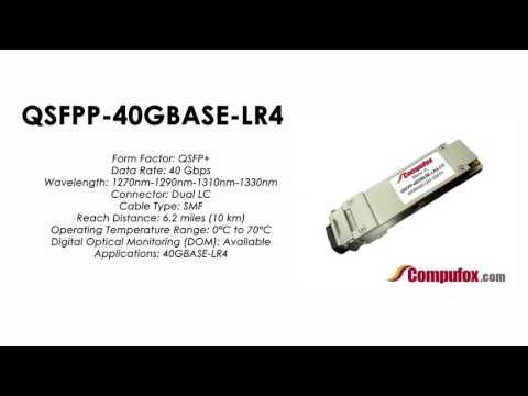 QSFPP-40GBASE-LR4  |  Juniper Compatible 40GBASE-LR4 QSFP+ SMF 10km