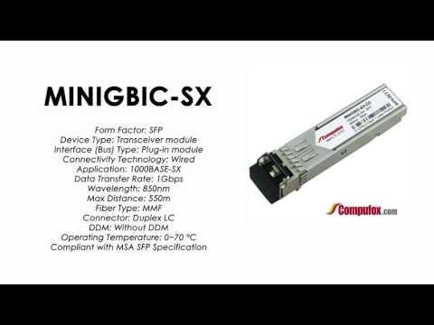 MINIGBIC-SX  |  Alcatel Compatible 1000Base-SX 850nm 550m SFP