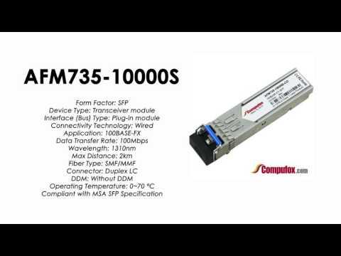 AFM735-10000S  |  Netgear Compatible 100Base-FX 1310nm 2km SFP