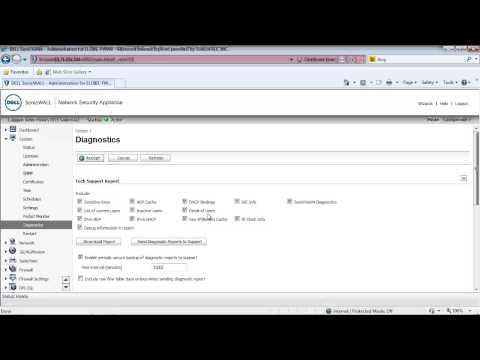 How To Download Tech Support Files From Dell SonicWALL UTM Firewalls
