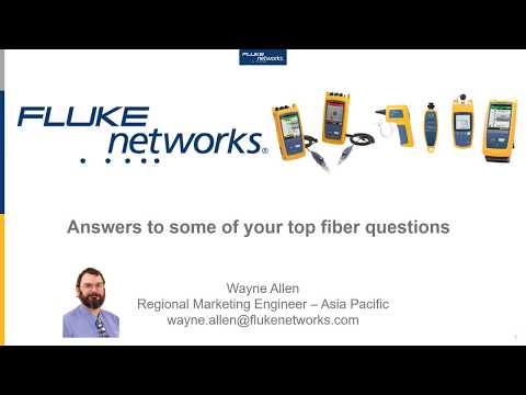 Fiber Questions #1 - Cable And Connector Colors By Fluke Networks