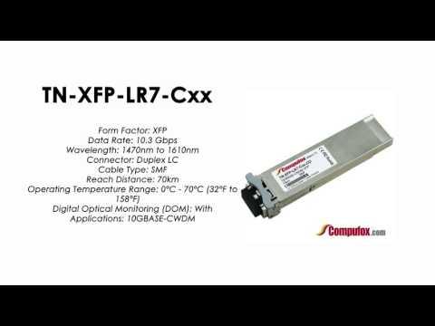 TN-XFP-LR7-Cxx  |  Transition Compatible 10GBASE-ZR CWDM XFP SMF 70km