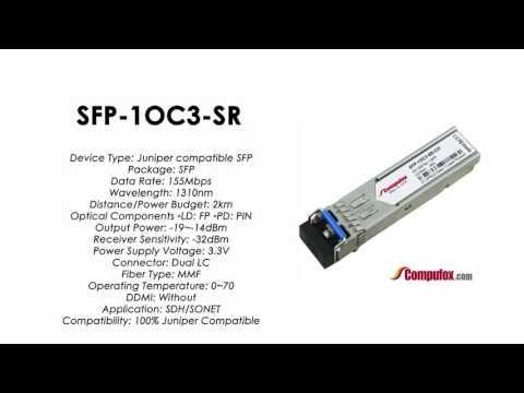 SFP-1OC3-SR  |  Juniper Compatible OC-3 SFP 1310nm 2km MMF